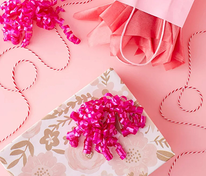 Pink tissue paper by celebrate
