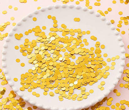Yellow Paper Confetti for Kids Birthday Party Decoration Supplies