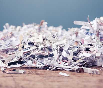 Solution of bulk paper shredding