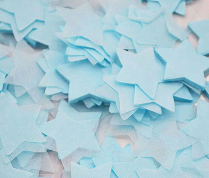 This blue tissue paper confetti is perfect for all types of events